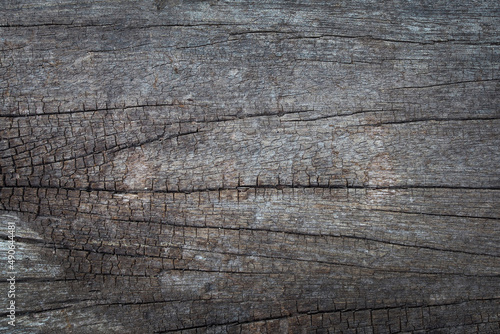 Crack of vintage old wooden texture abstract for background