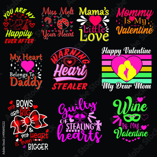 Valentine's day vector T-shirt design