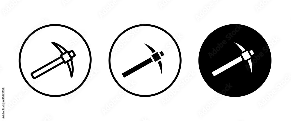 mining tool pickaxe, Mining, Hammer icon sign, symbol, logo, illustration, editable stroke, flat design style isolated on white mining tool pickaxe, Mining, Hammer icon sign, symbol, logo, illustration, editable stroke, flat design style isolated on white