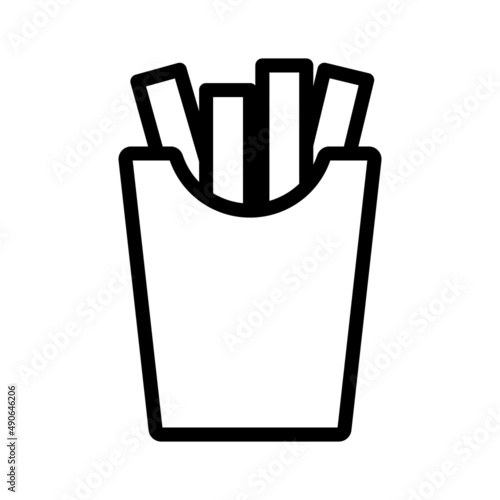 Simple food icon in trendy line style isolated on white background for web ap...