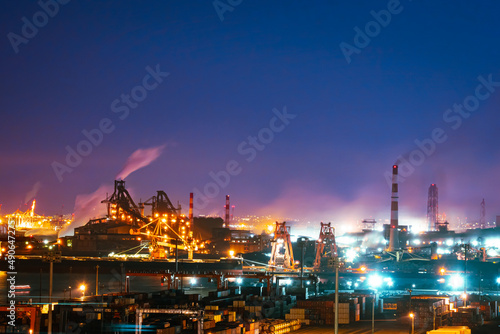 川崎マリエンから京浜工業地帯の夜景 photo