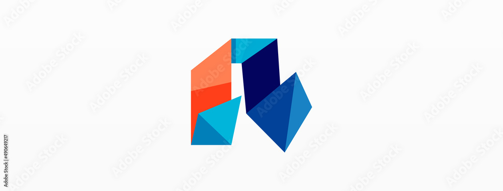 Creative geometric wallpaper. Abstract ribbon style line composition. Techno business template for wallpaper, banner, background or landing Creative geometric wallpaper. Abstract ribbon style line composition. Techno business template for wallpaper, banner, background or landing