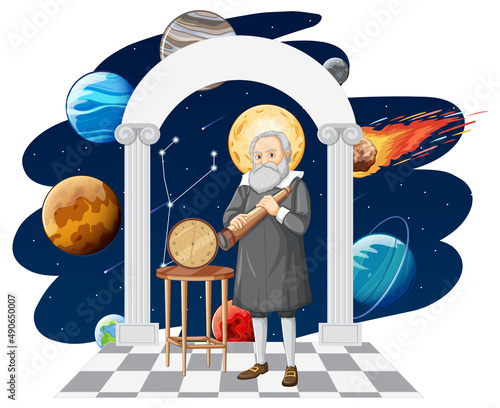 Galileo Galilei cartoon character