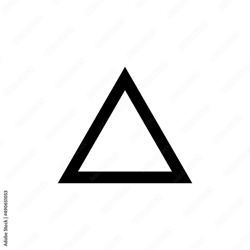 Triangle Icon Vector Illustration Design Triangle Icon Vector Illustration Design