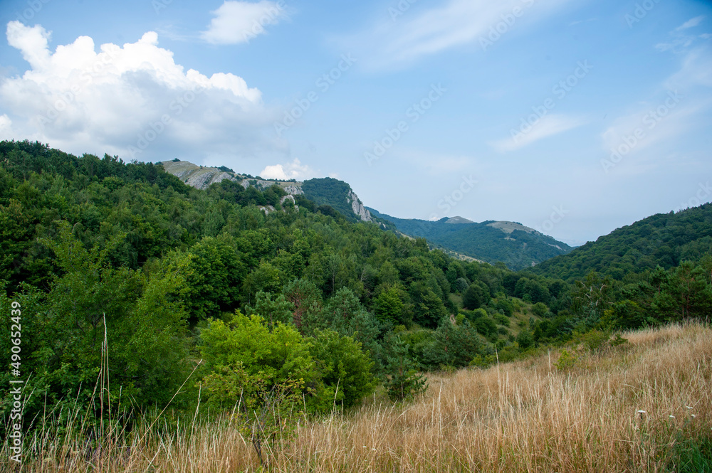 landscape with mountains and sky