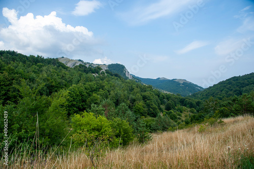 landscape with mountains and sky