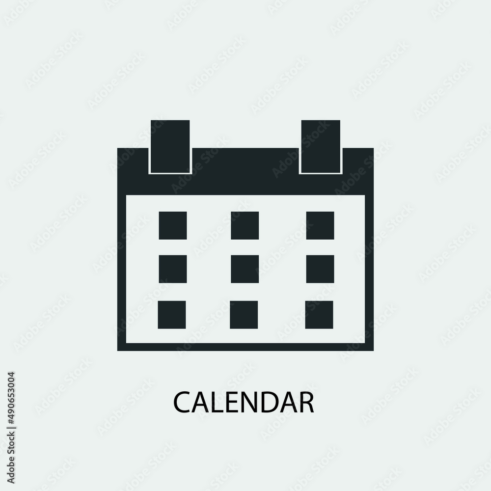 Calendar vector icon illustration sign Calendar vector icon illustration sign