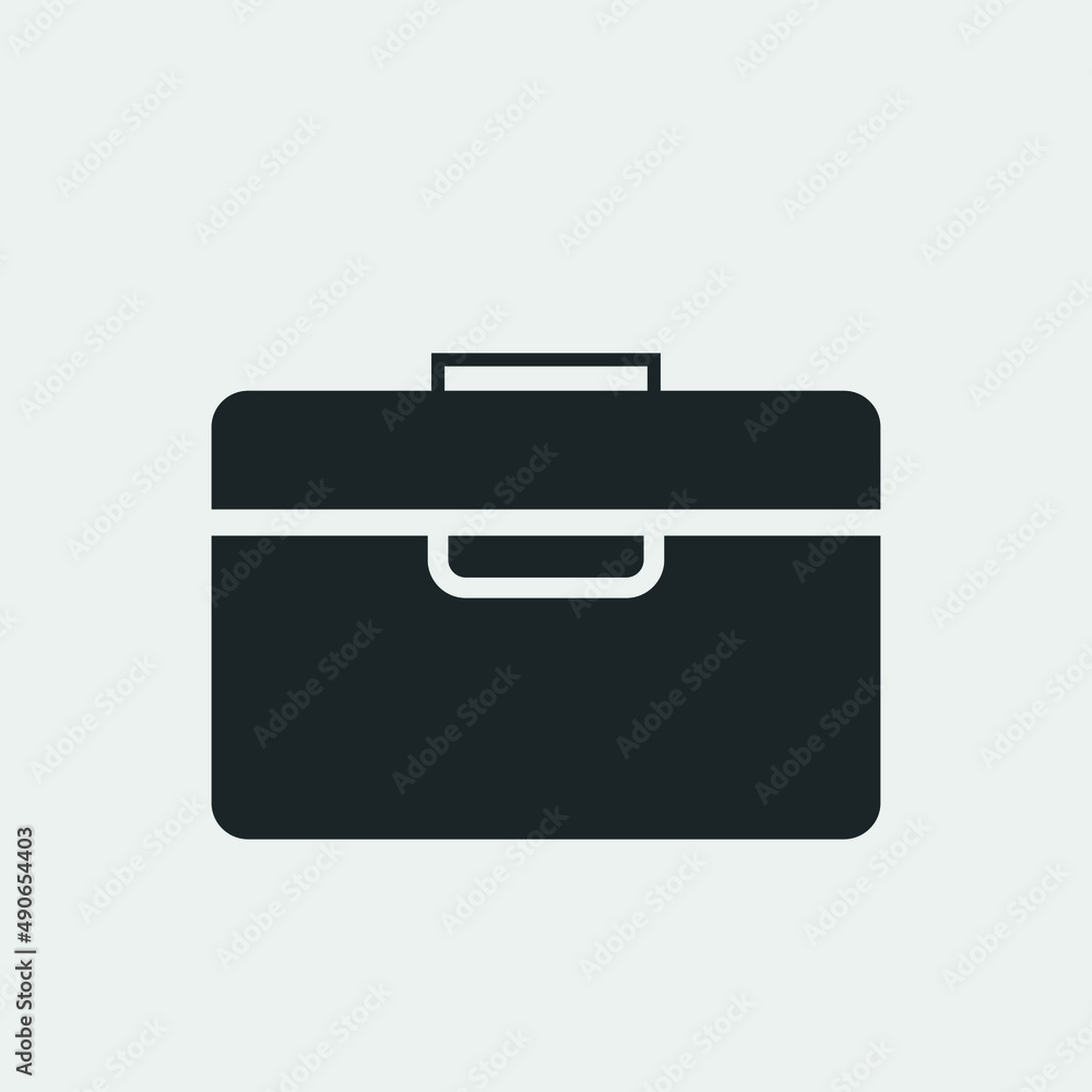 Briefcase vector icon illustration sign Briefcase vector icon illustration sign