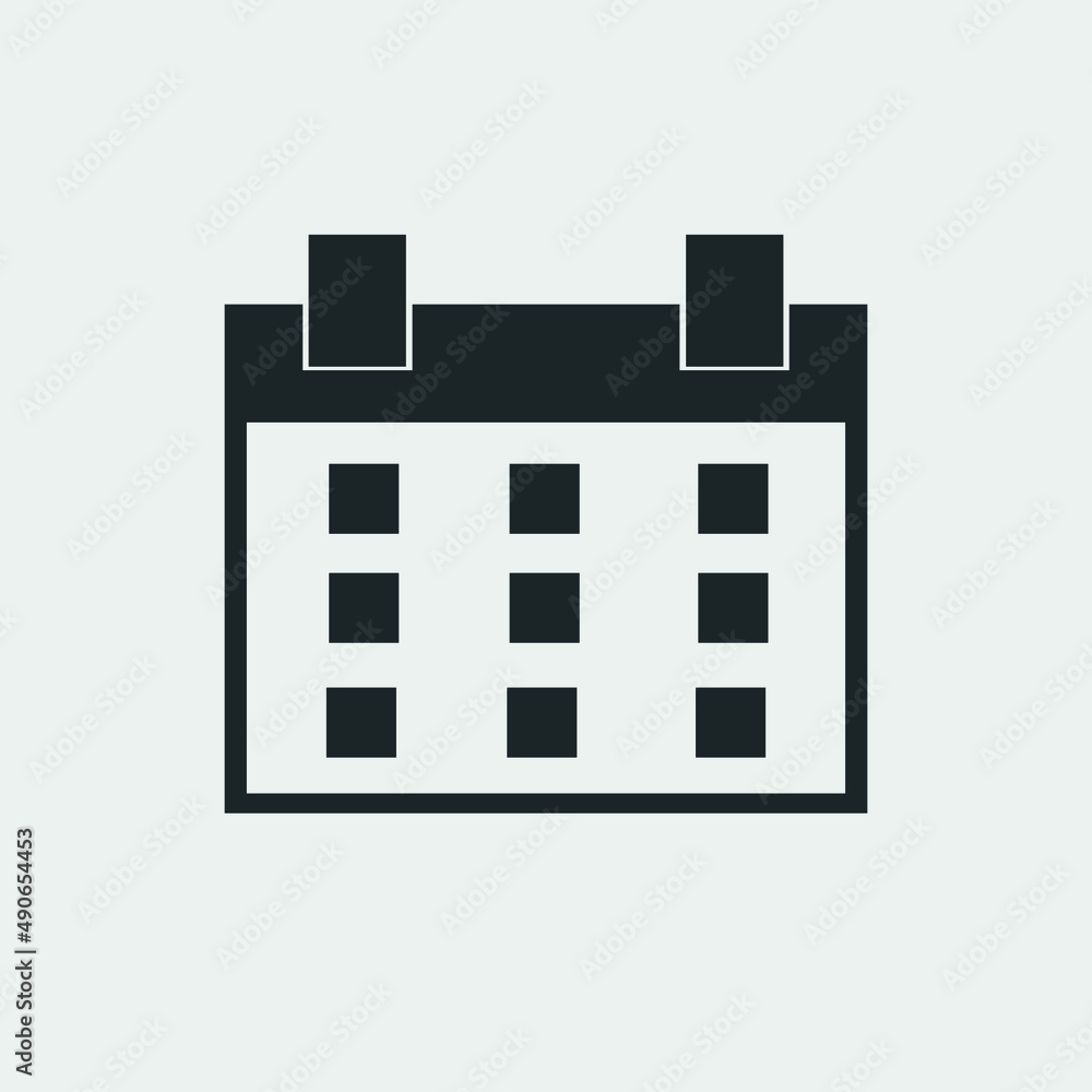 Calendar vector icon illustration sign Calendar vector icon illustration sign