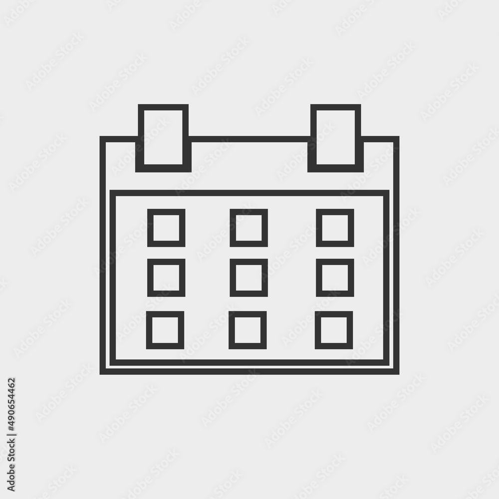 Calendar vector icon illustration sign Calendar vector icon illustration sign