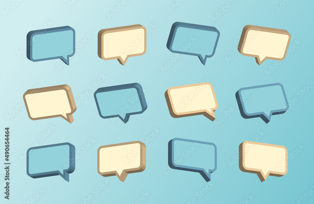 Ribbons or banners vector Collection with empty text. Speech Bubbles. Ribbons or banners vector Collection with empty text. Speech Bubbles.