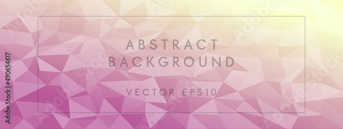 low poly abstract modern background. pastel colors chaotic triangles of variable size and rotation. Minimalist layout for business card landing page wallpaper website brochure. Trendy vector eps10