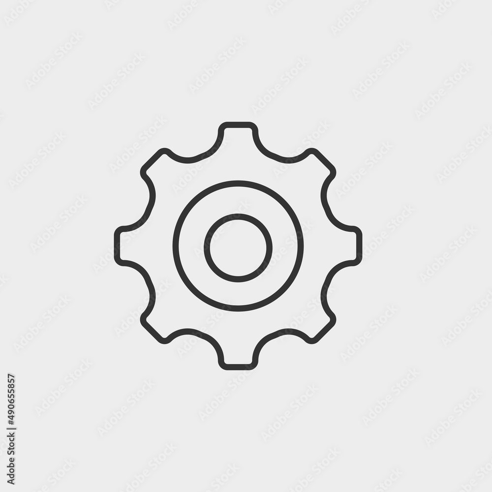 Settings vector icon illustration sign Settings vector icon illustration sign