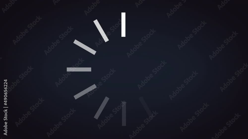Loading circle animation in dark background 4K resolution, Loopable ...
