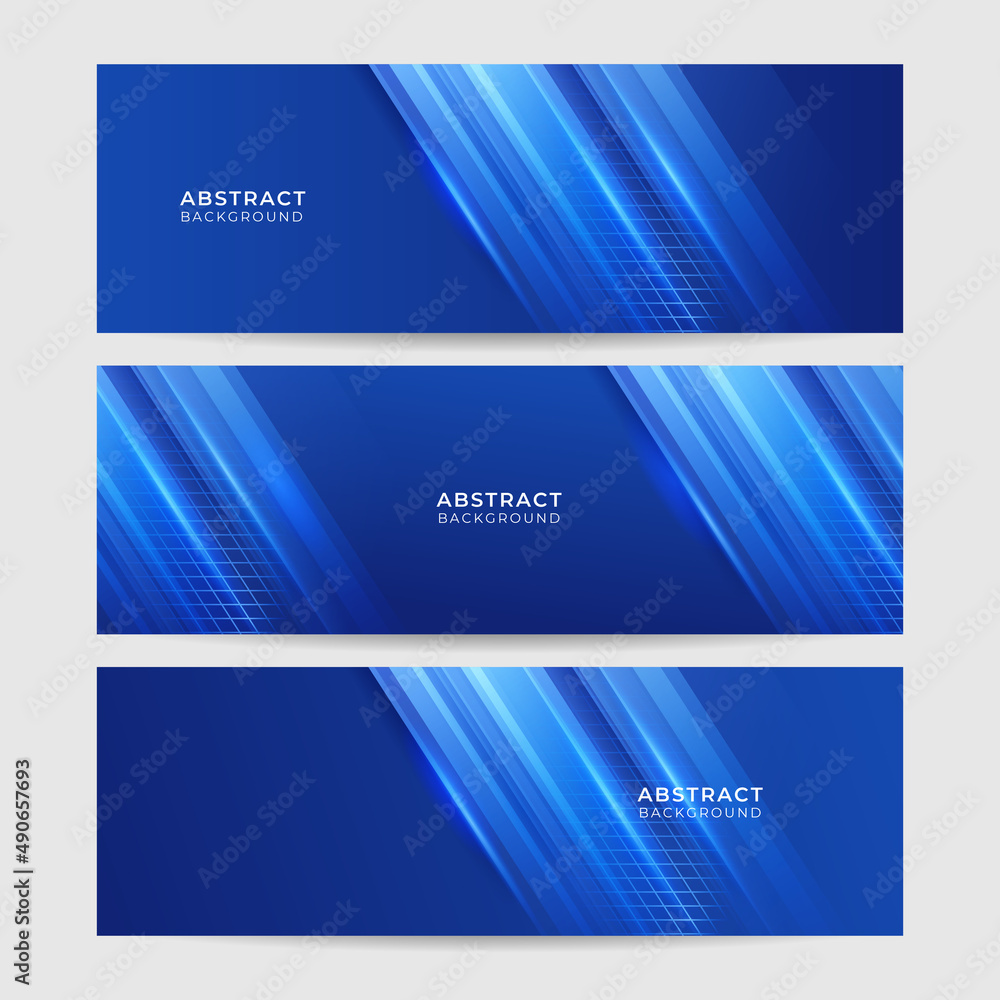 Set of modern abstract dark blue banner background. Vector illustration template with pattern. Design for technology, business, corporate, institution, party, festive, seminar, and talks. Set of modern abstract dark blue banner background. Vector illustration template with pattern. Design for technology, business, corporate, institution, party, festive, seminar, and talks.