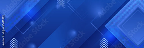 Modern abstract dark blue banner background. Vector illustration template with pattern. Design for technology, business, corporate, institution, party, festive, seminar, and talks.