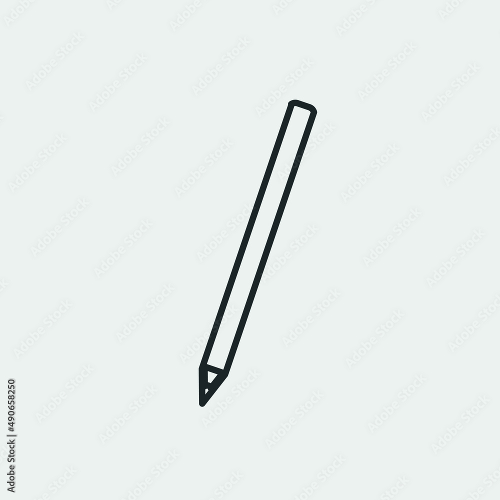 Pencil vector icon illustration sign Pencil vector icon illustration sign
