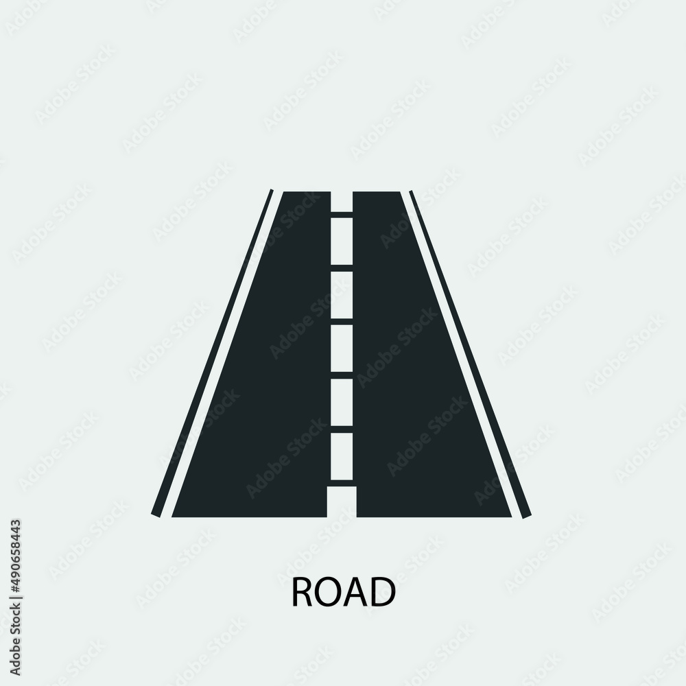 Road vector icon illustration sign Road vector icon illustration sign