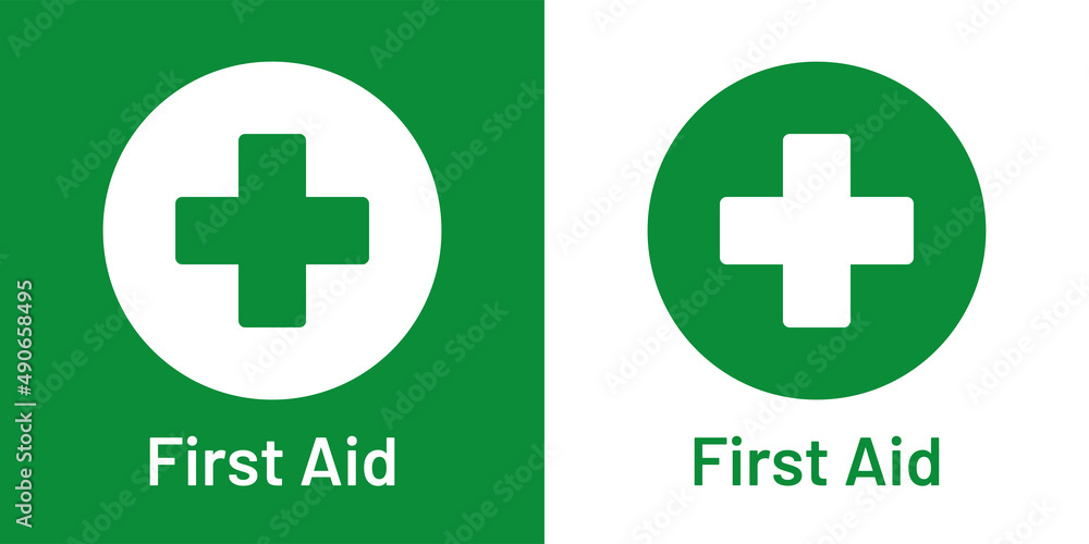 Obraz premium First aid icon vector illustration.