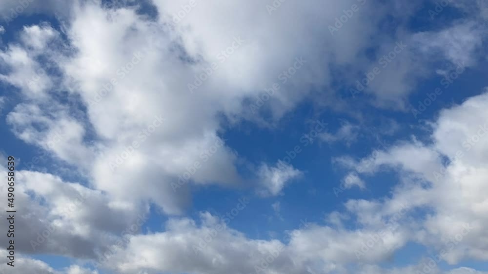 冬の北海道の青空と雲 タイムラプス 冬の北海道の青空と雲 タイムラプス