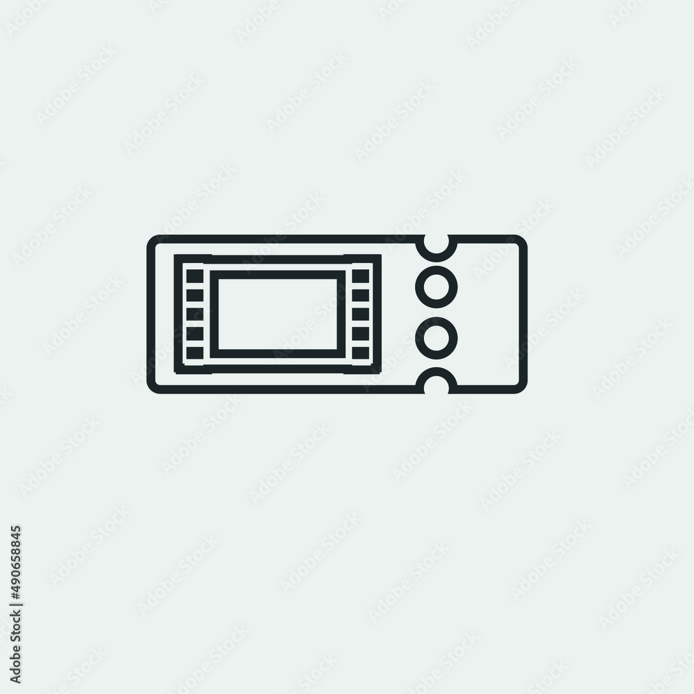 Ticket vector icon illustration sign Ticket vector icon illustration sign