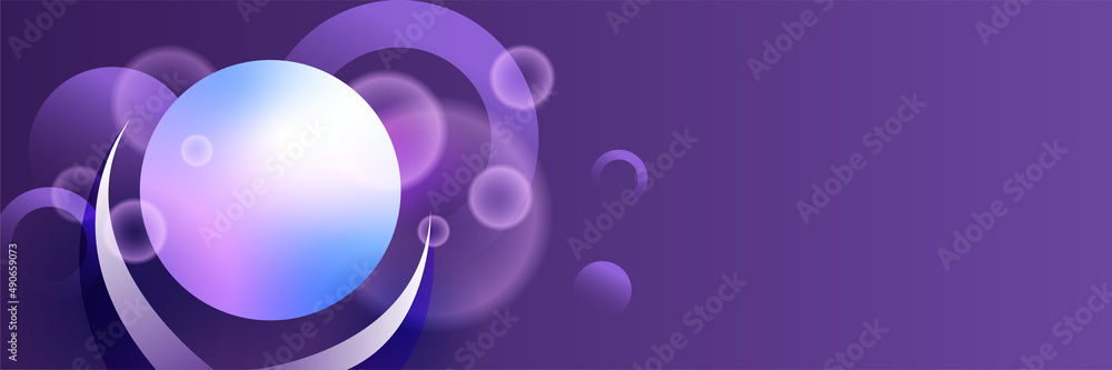 Obraz premium Modern abstract dark purple blue orange banner background. Vector abstract graphic design banner pattern background template.