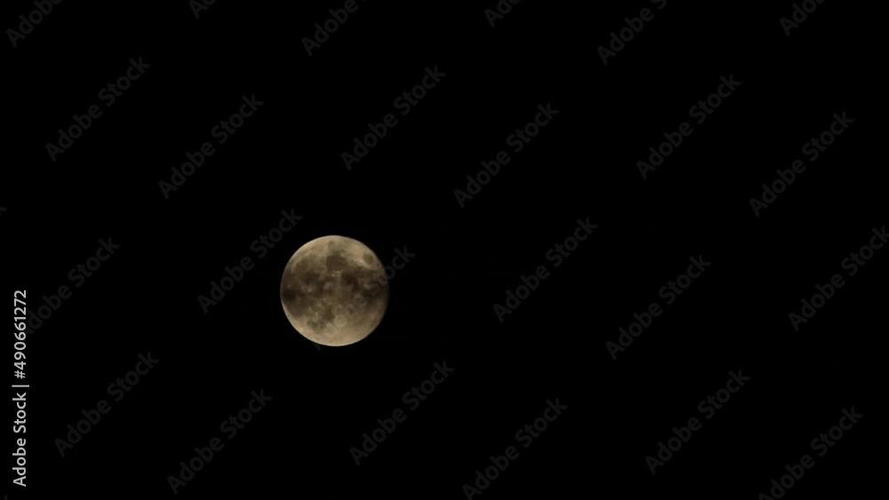 Full Moon Rising in the Night Sky Time Lapse Full Moon Rising in the Night Sky Time Lapse