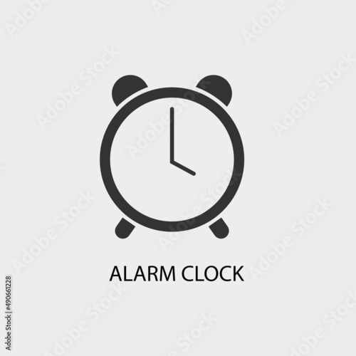 Alarm vector icon illustration sign