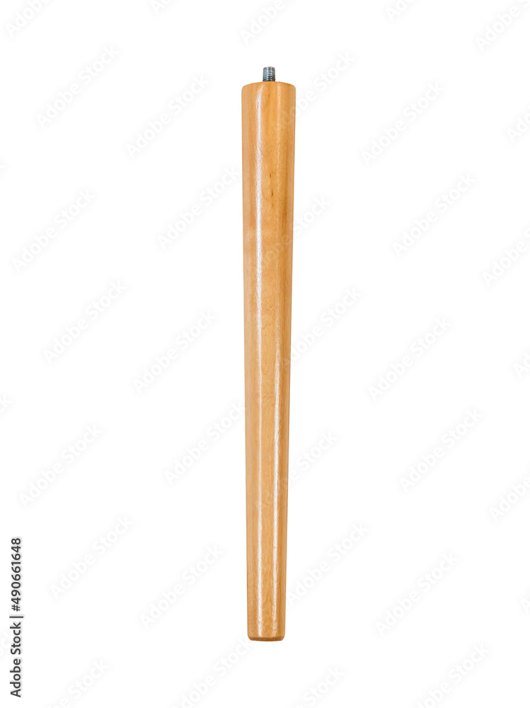 Wooden furniture legs of brown color Wooden furniture legs of brown color
