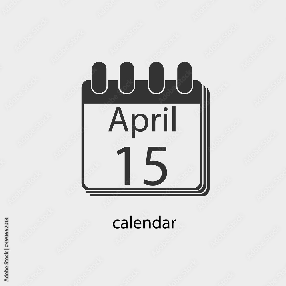 Calendar vector icon illustration sign Calendar vector icon illustration sign
