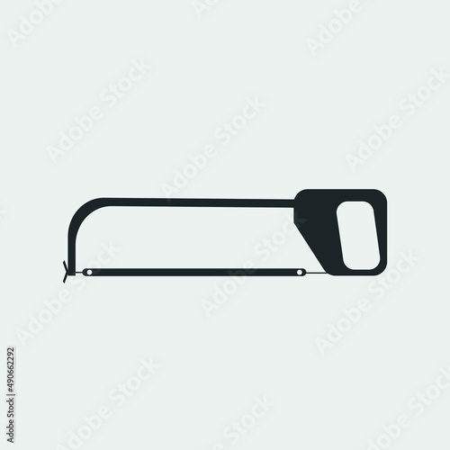 Hacksaw vector icon illustration sign