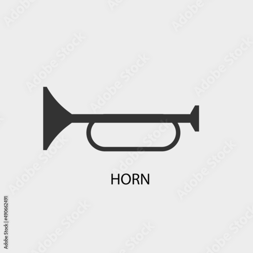 Horn vector icon illustration sign