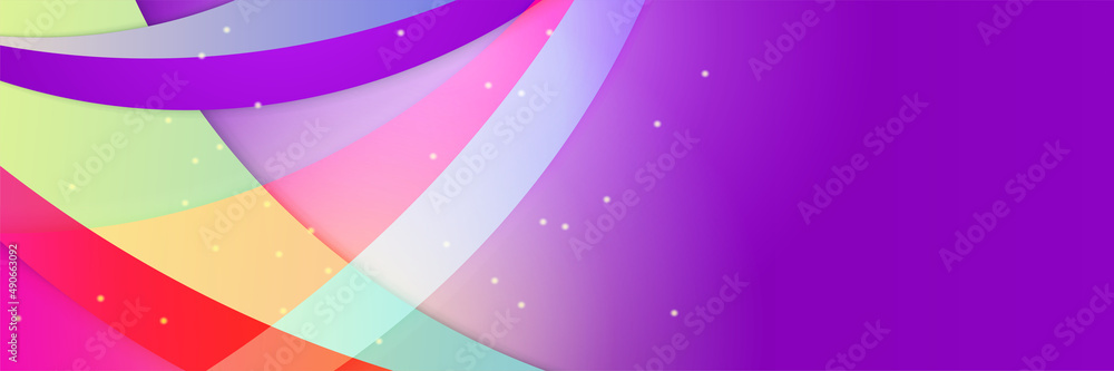 Fototapeta premium Modern abstract dark purple blue orange banner background. Vector abstract graphic design banner pattern background template.
