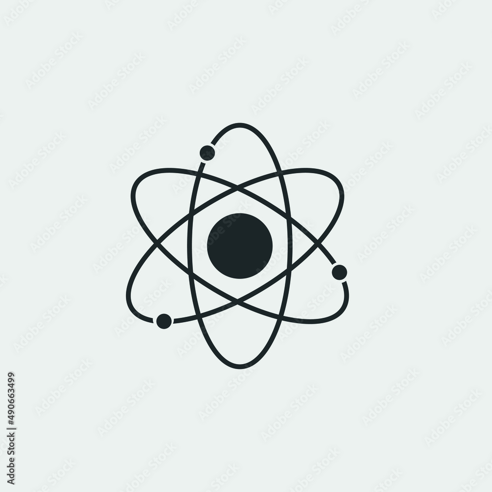 Atom vector icon illustration sign Atom vector icon illustration sign