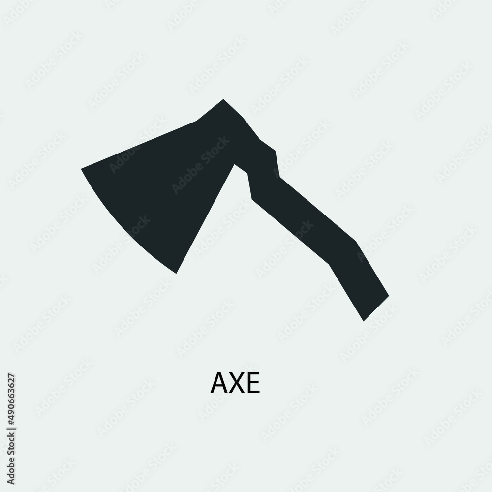 Axe vector icon illustration sign Axe vector icon illustration sign