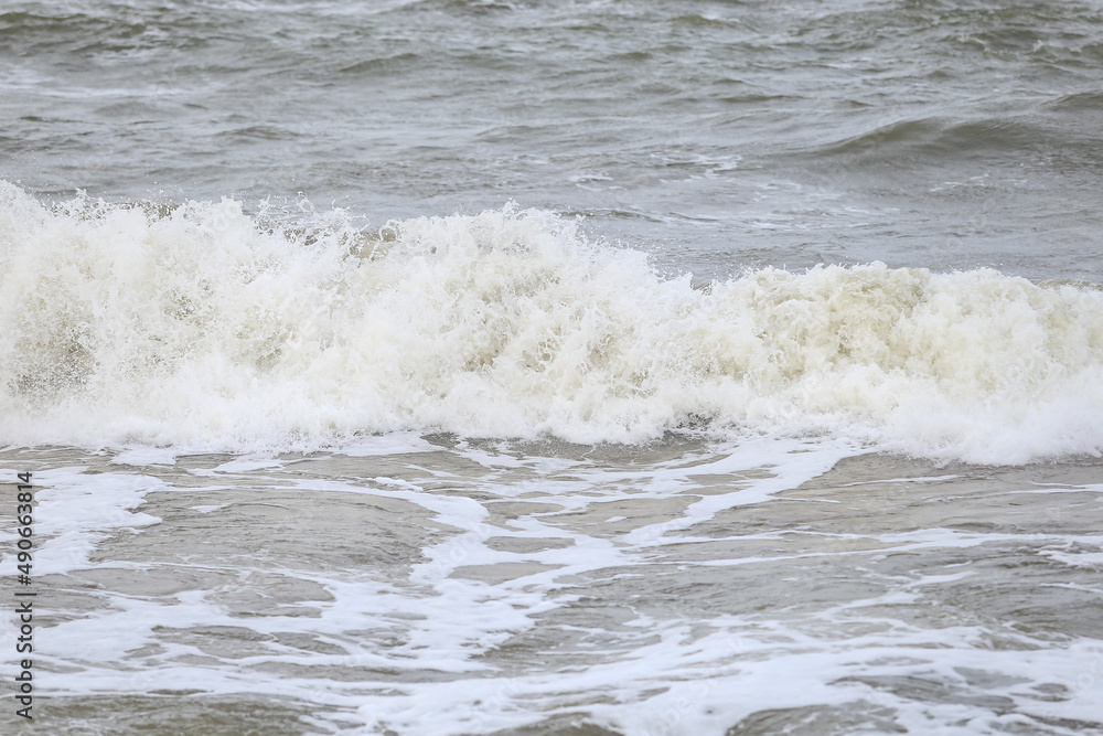 Close up Baltic sea waves. Close up Baltic sea waves.