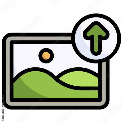 UPLOAD filled outline icon,linear,outline,graphic,illustration