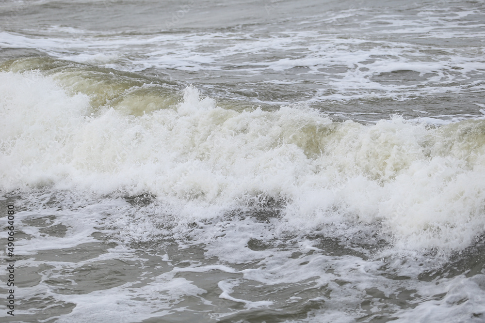Baltic sea water splashes close up texture view. Baltic sea water splashes close up texture view.