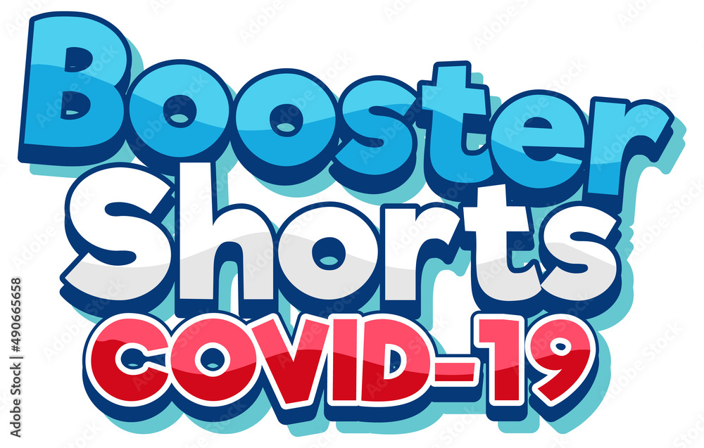 Booster shorts covid 19 vaccine logo Booster shorts covid 19 vaccine logo