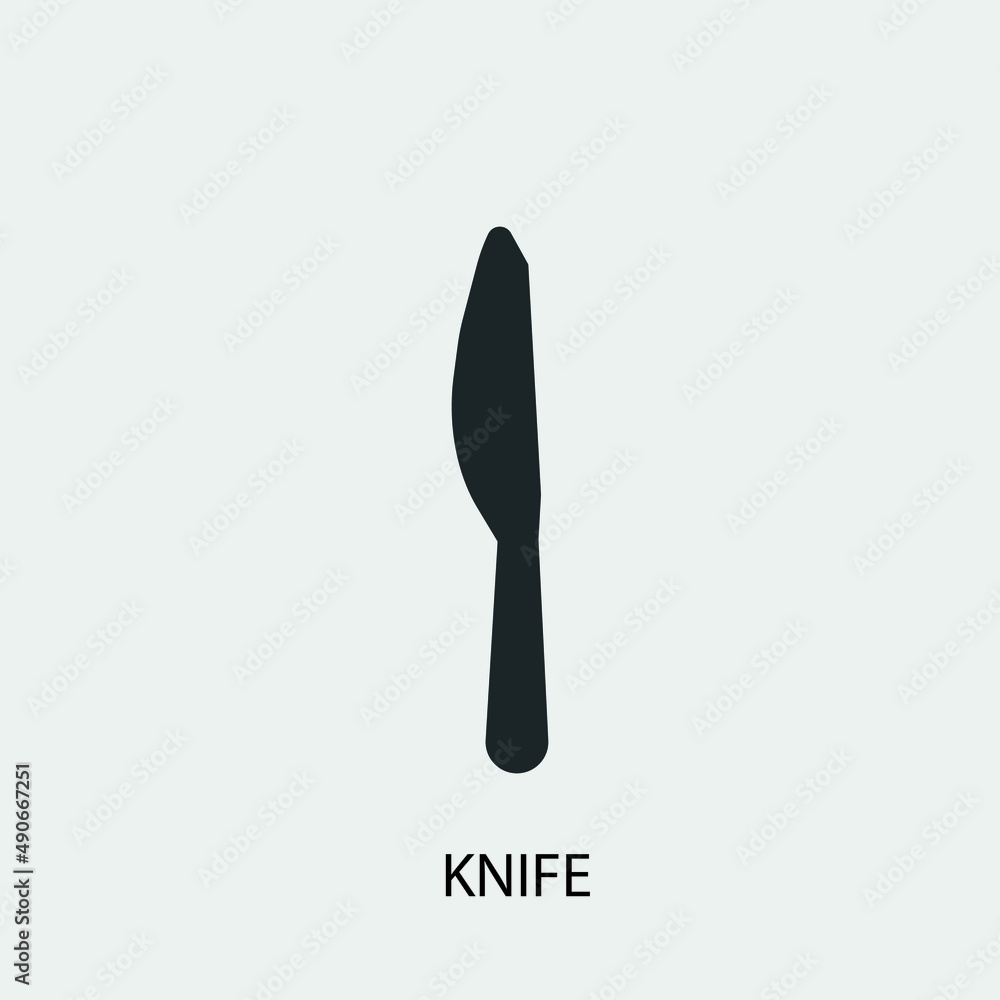 Knife vector icon illustration sign Knife vector icon illustration sign