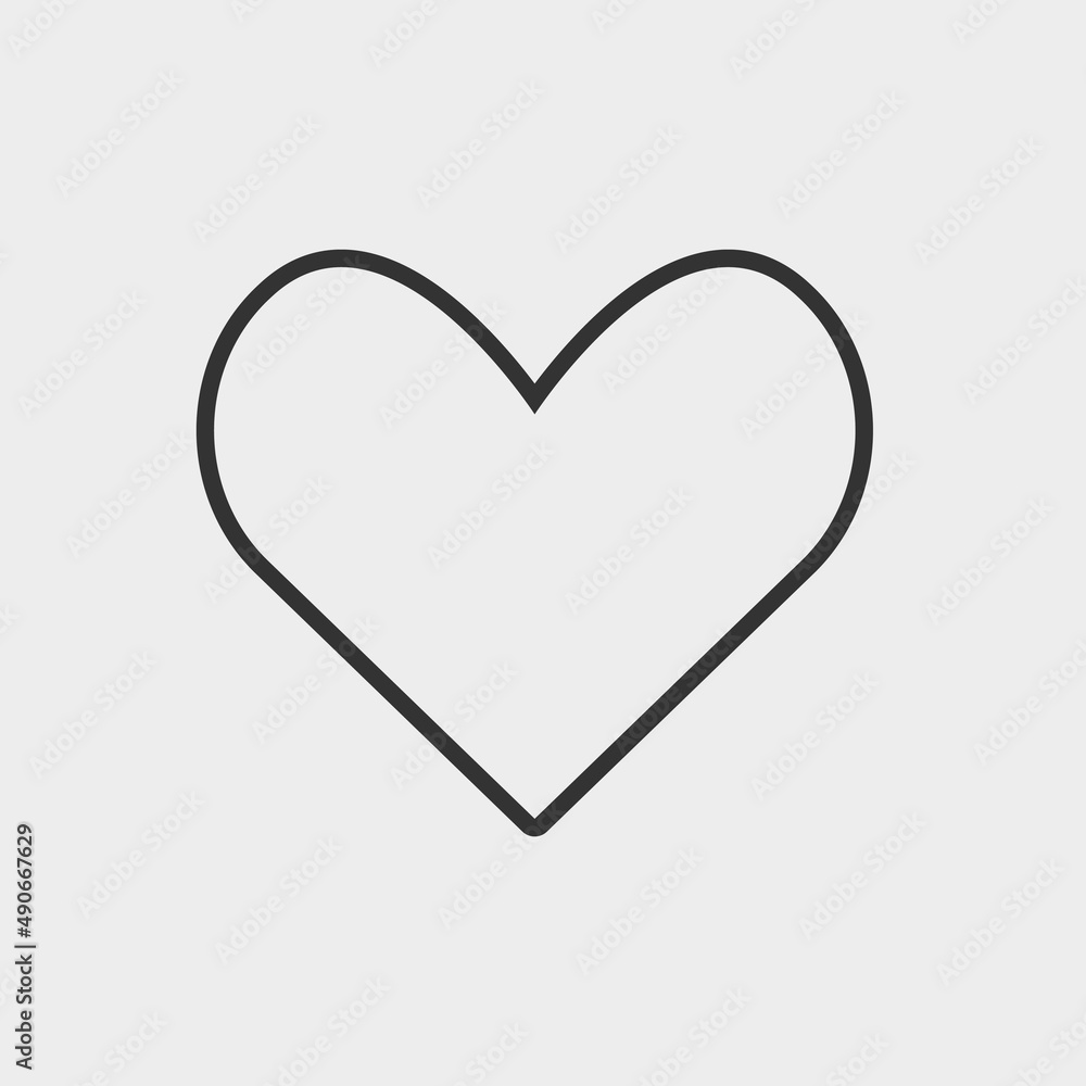 Love vector icon illustration sign