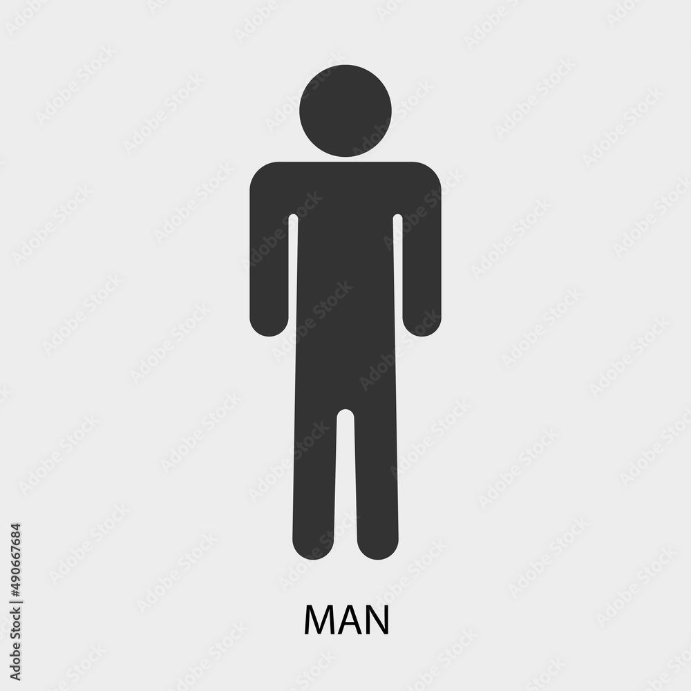 Man vector icon illustration sign Man vector icon illustration sign