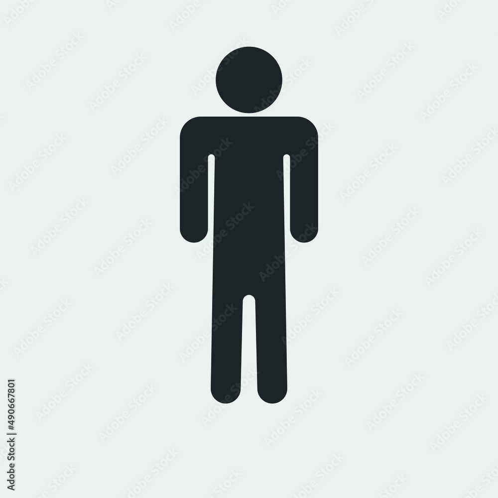 Man vector icon illustration sign Man vector icon illustration sign