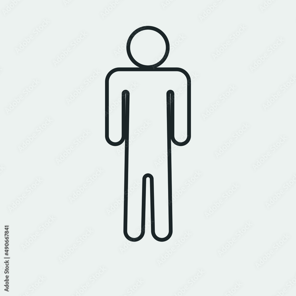 Man vector icon illustration sign Man vector icon illustration sign