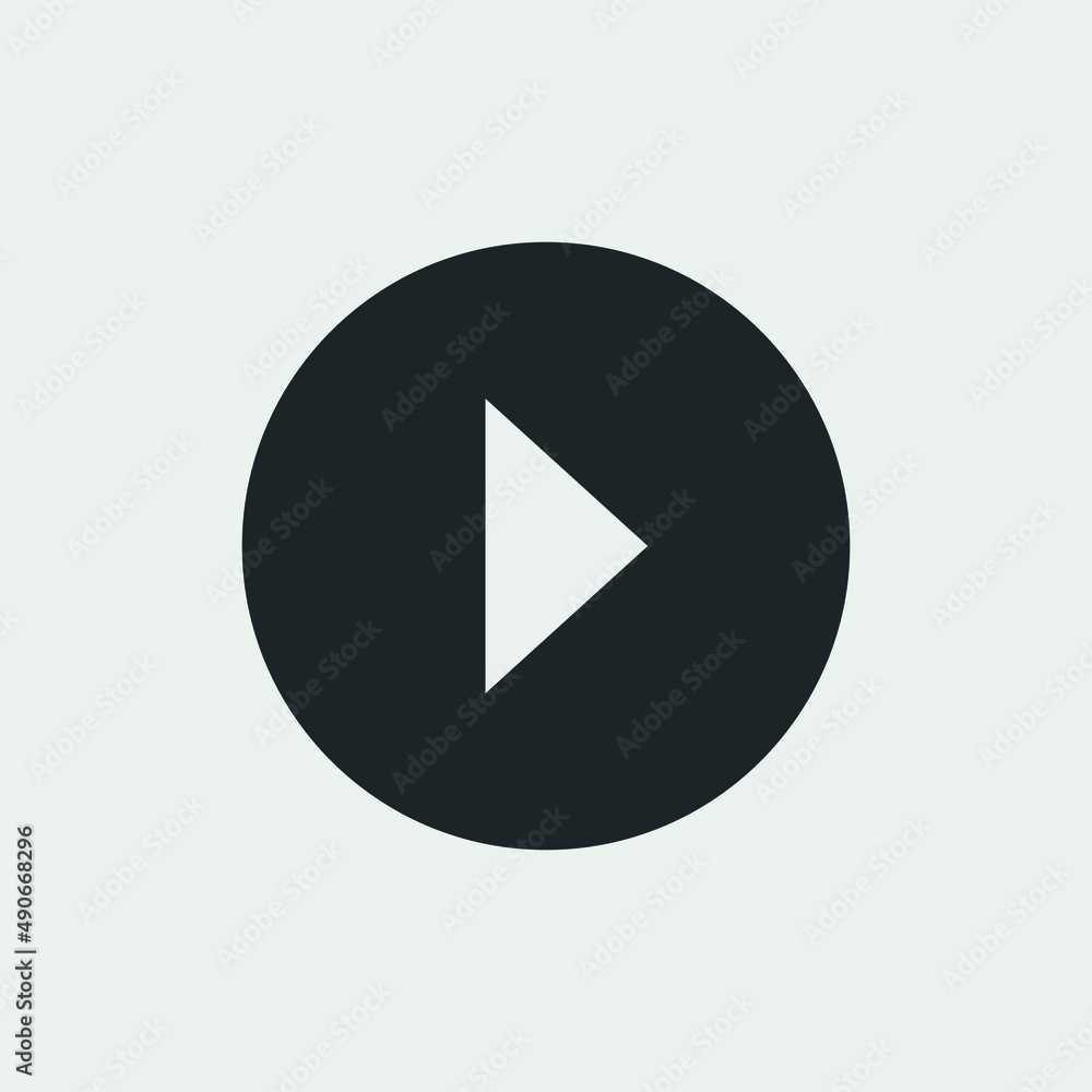 Play vector icon illustration sign Play vector icon illustration sign