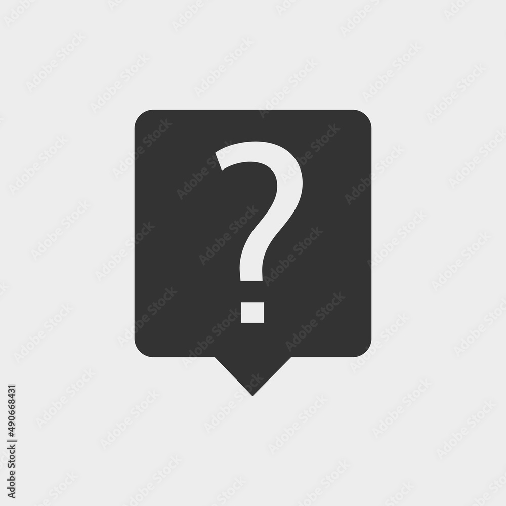 Question mark vector icon illustration sign Question mark vector icon illustration sign