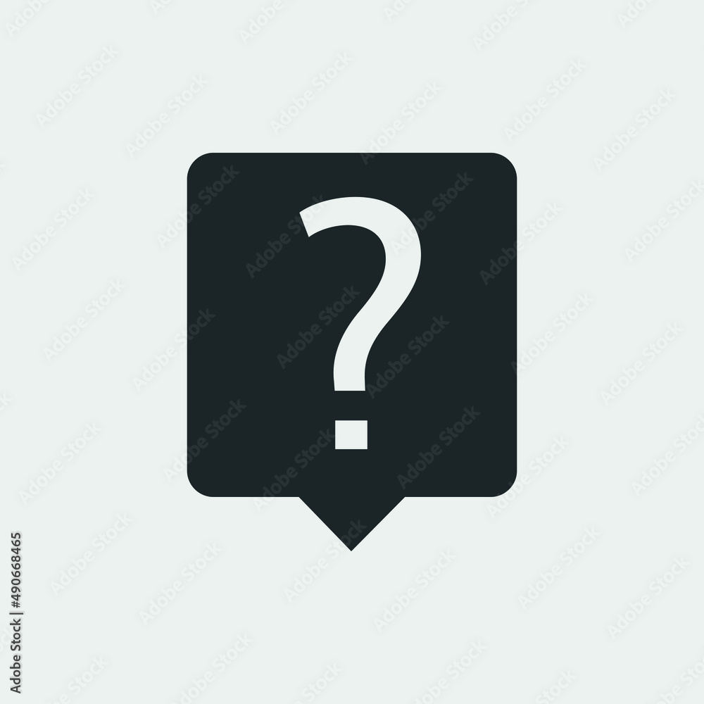 Question mark vector icon illustration sign Question mark vector icon illustration sign