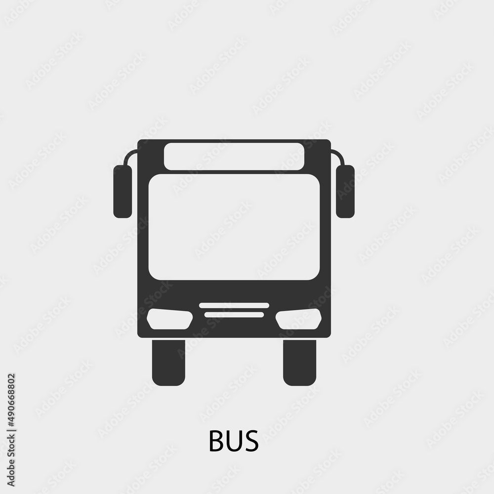 Bus vector icon illustration sign Bus vector icon illustration sign