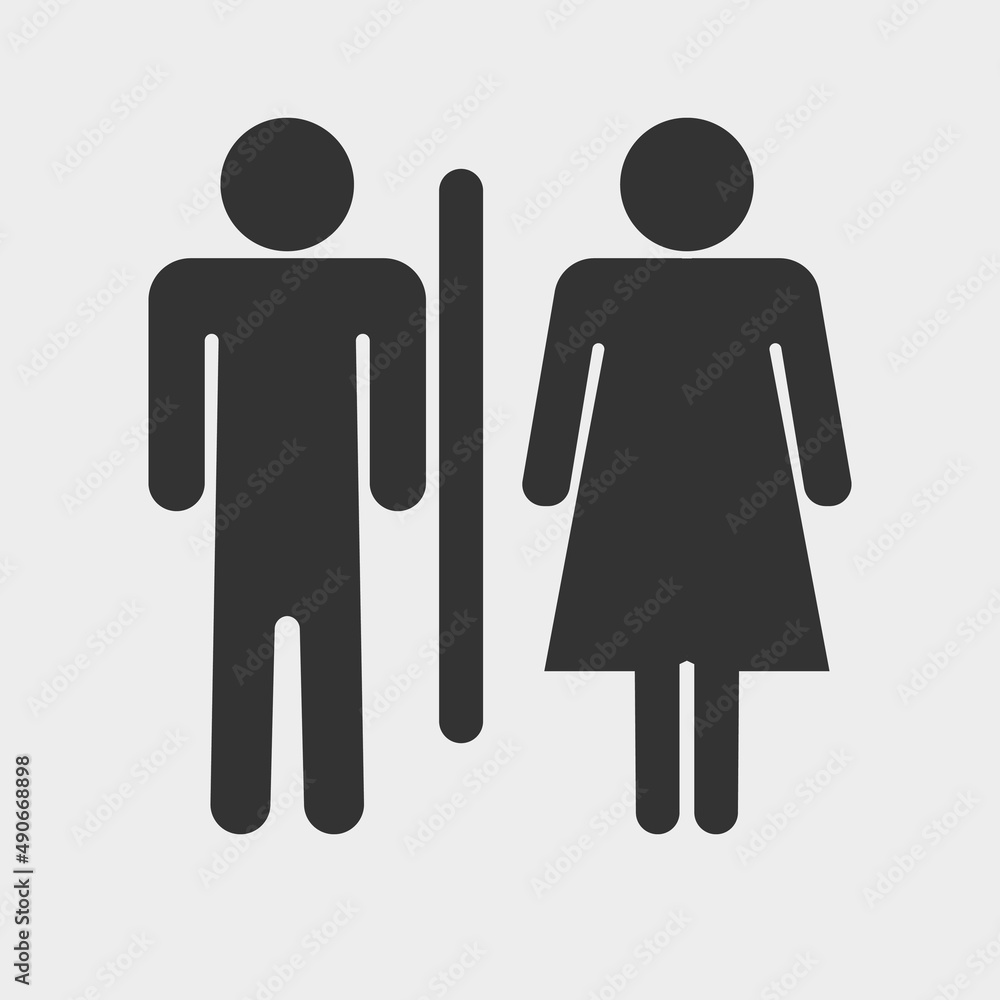 Toilet vector icon illustration sign Toilet vector icon illustration sign