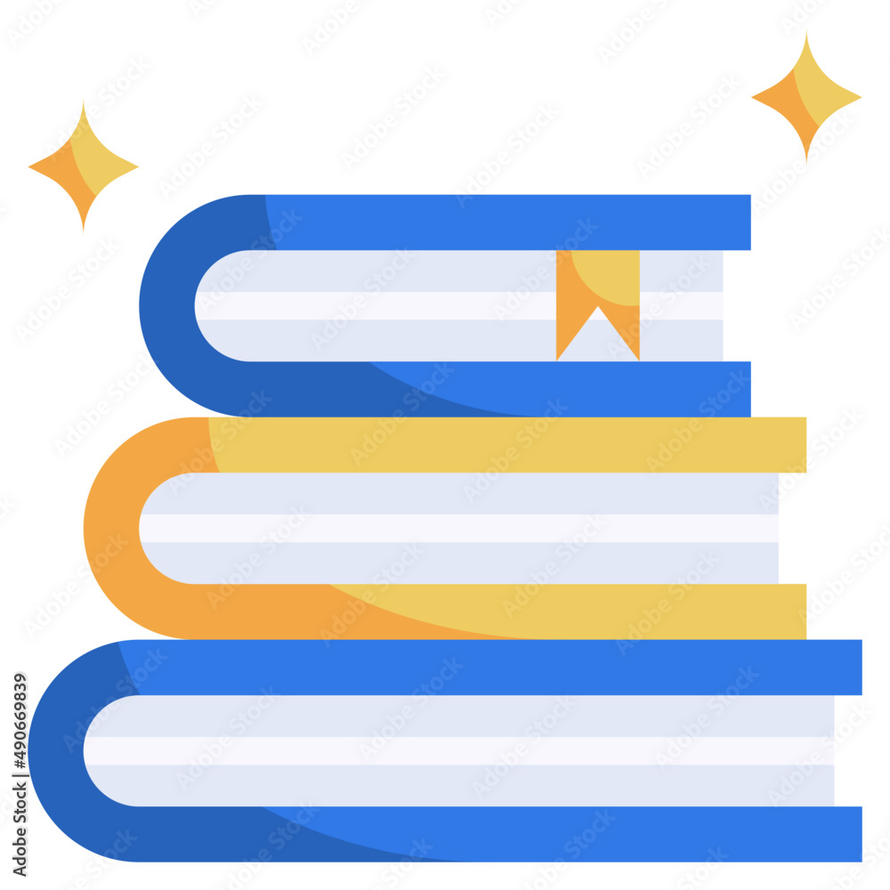 BOOKS flat icon,linear,outline,graphic,illustration BOOKS flat icon,linear,outline,graphic,illustration